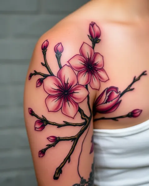 Signification du tatouage de fleur de sakura et de sa représentation