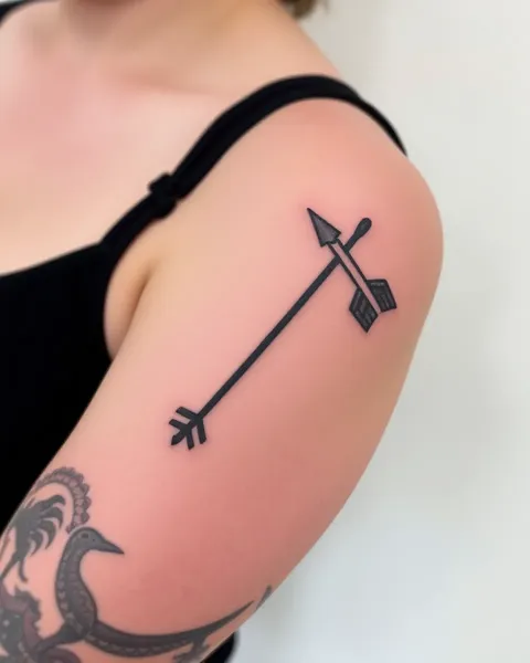 Signification du tatouage de flèche : symbolisant la vitesse et l'agilité