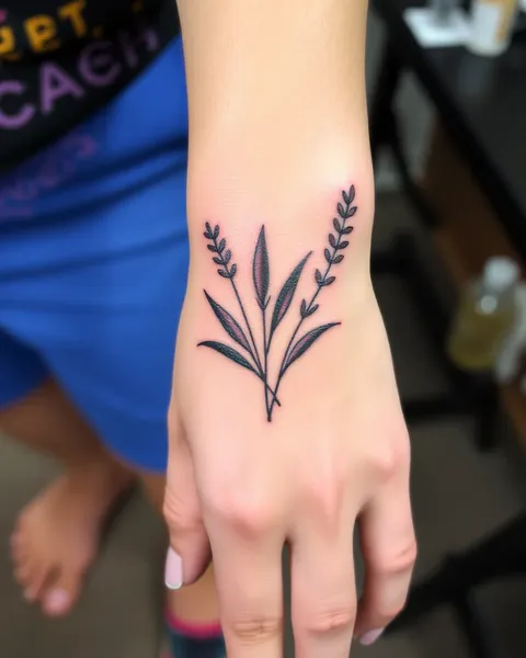 Signification du tatouage de l'herbe aux cinq doigts