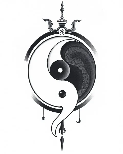 Signification du tatouage yin-yang : symbole d'opposés qui s'attirent