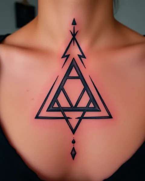 Signification et représentation du tatouage triangulaire dans l'art