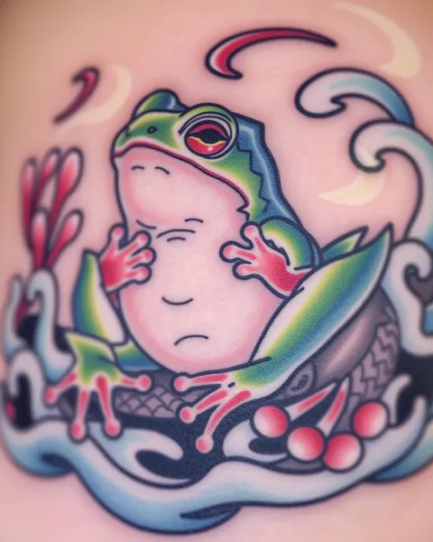 Signification et symbolisme du tatouage de grenouille japonaise