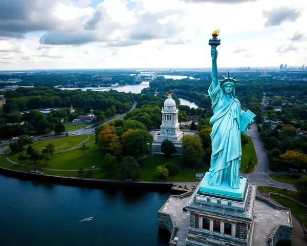 Statue de la Liberté PNG : Symbole de la Torche de la Liberté