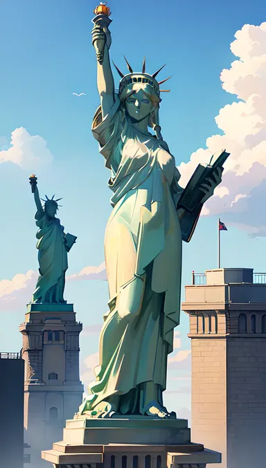 Statue de la Liberté R34 : Symbole d'Espoir et de Liberté à l'Échelle Mondiale