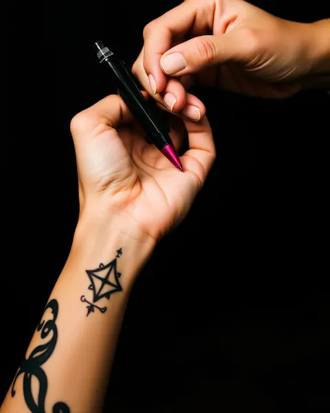 Stylo de tatouage temporaire pour des impressions durables