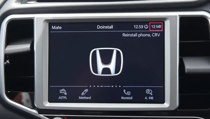 Suppression et réinstallation d'applications de téléphone sur Honda CR-V 2025