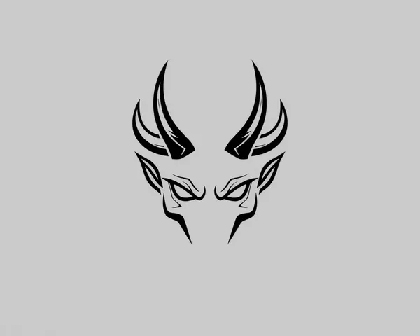 Symbole de cornes de diable en format PNG de clipart