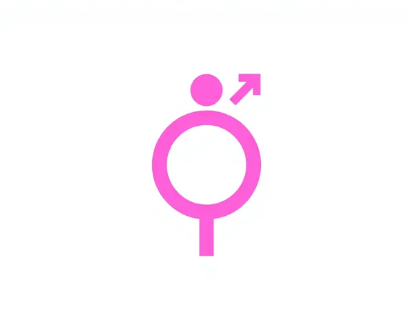 Symbole féminin rose PNG Icon transparent trouvé