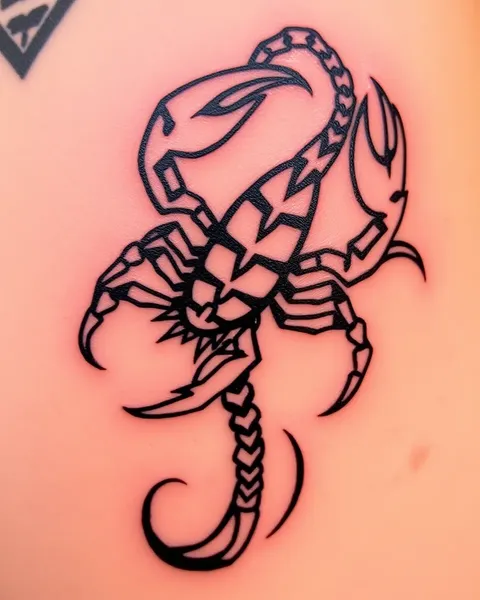 Symbolisme de tatouage scorpion tribal signifiant