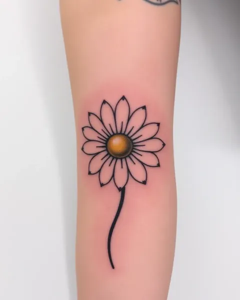 Symbolisme du tatouage de marguerite sur le corps