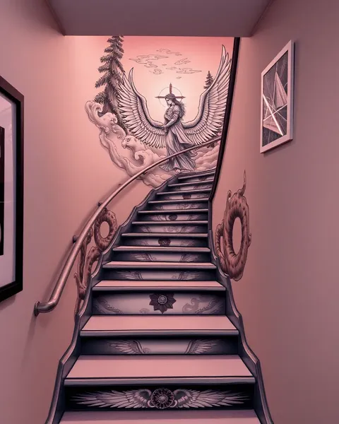 Symbolisme et signification de l'escalier céleste : Tatouage