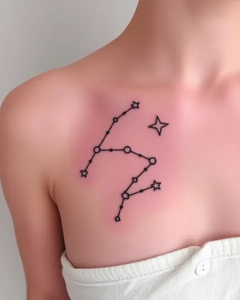 Symbolisme et signification du tatouage de constellation de Vierge