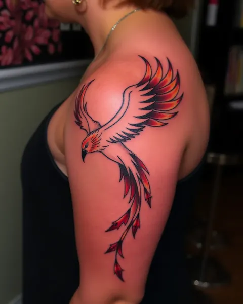 Symbolisme et signification spirituelle du tatouage de l'oiseau-phénix