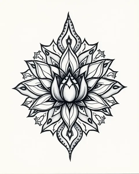 Symbolisme floral du lotus dans les tatouages mandala