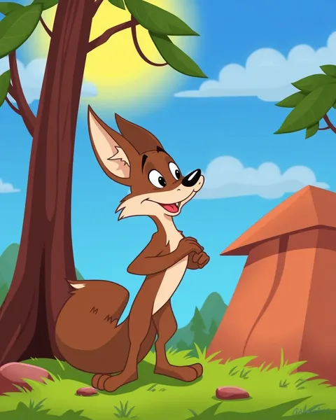 Série de cartoons de coyote pour le plaisir familial