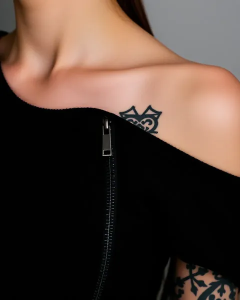 Tatouage Zip-Up de Balenciaga : Déclaration de Mode Audacieuse