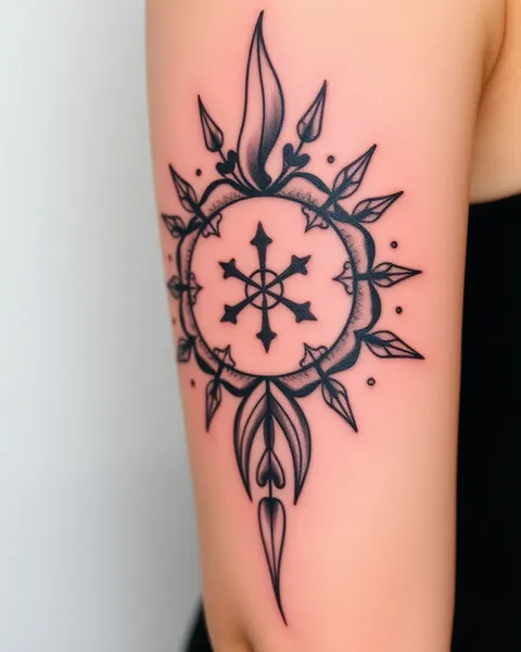 Tatouage d'encre blanche pour le processus de guérison