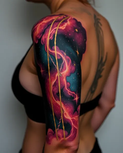 Tatouage de Galaxie : Modèles Étoilés pour la Décoration du Corps