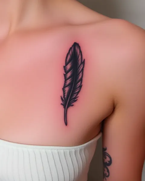 Tatouage de Plume : Symbole de Beauté et d'Aesthétique