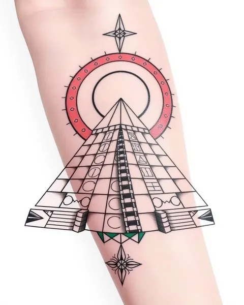 Tatouage de Pyramide : Culture Égyptienne Ancienne sur la Peau Humaine