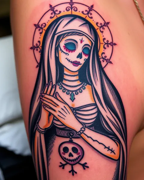 Tatouage de Santa Muerte : un symbole unique de protection