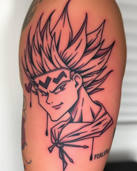 Tatouage de Vegeta : Un Design d'Art Corporel Unique