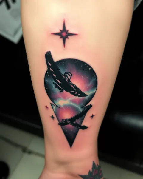 Tatouage de galaxie : motifs cosmiques pour l'art corporel