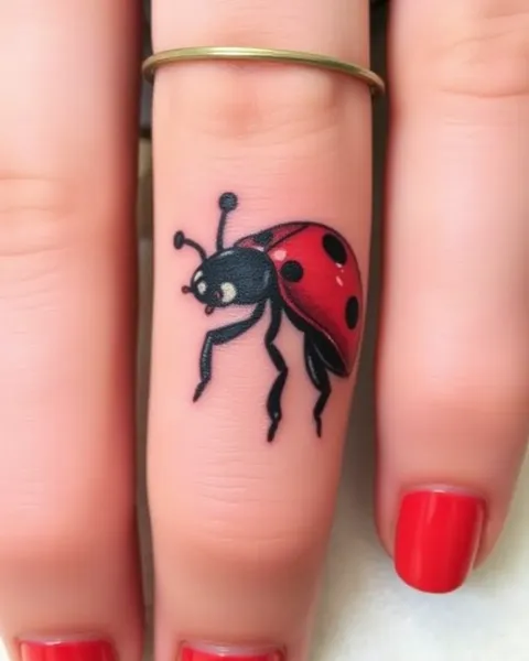 Tatouage de ladybug : Répresentation de la bonne chance