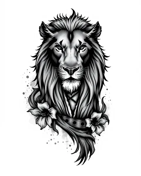 Tatouage de lion sur l'épaule pour déclaration audacieuse