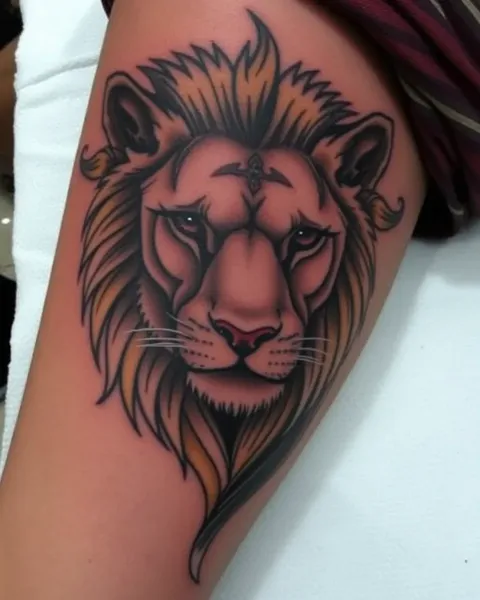 Tatouage de lionne : signification de la force et de la protection