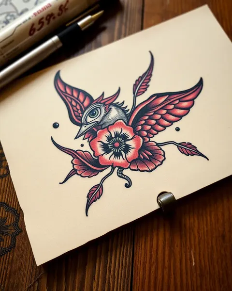 Tatouage de papier pour expression artistique