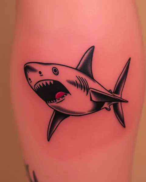 Tatouage de requin : symbole de force et de courage