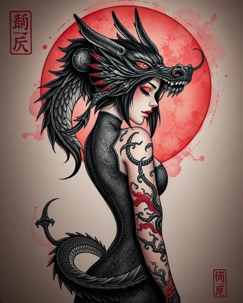 Tatouage dragon Xumo Girl : un symbole de puissance