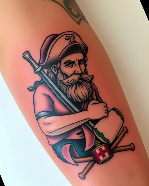 Tatouage du capitaine Morgan : Choix populaire pour les hommes et les femmes