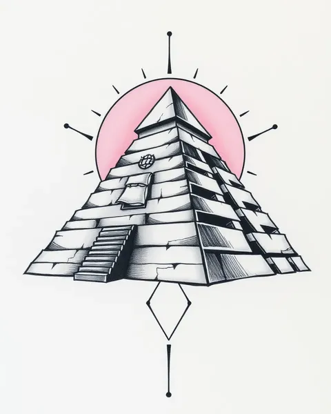 Tatouage pyramide : art corporel mystérieux et détaillé