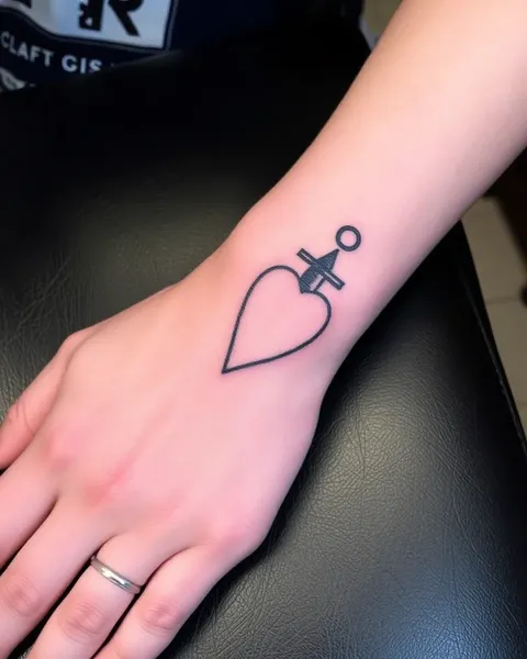 Tatouage élevé après une semaine de temps