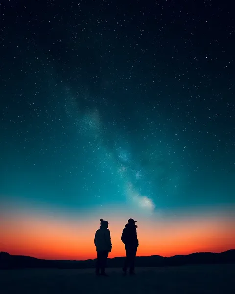 Tatouages célestes du ciel nocturne : un chef-d'œuvre