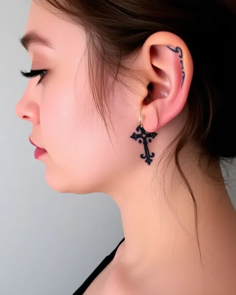 Tatouages d'oreille : expression féminine