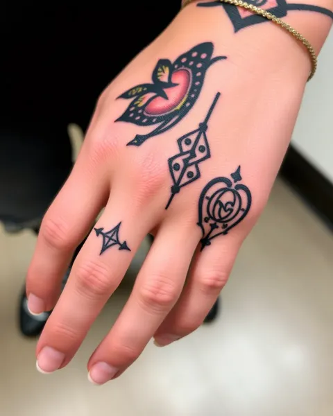 Tatouages dans les doigts : une forme d'expression artistique