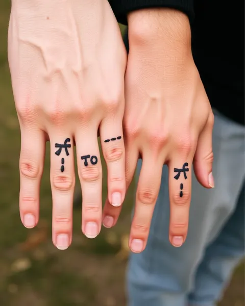 Tatouages de doigts pour couples : symbolisant l'amour et l'engagement