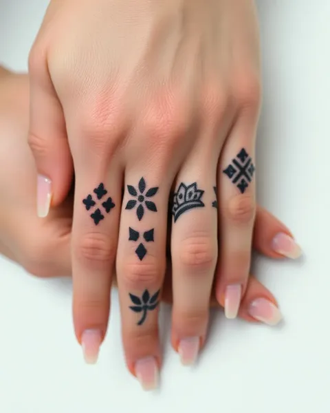 Tatouages de doigts élégants pour les femmes : inspiration de tatouage de doigts sophistiqués