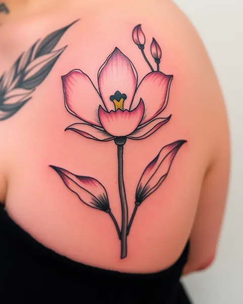 Tatouages de fleur de naissance avril : une représentation de débuts frais