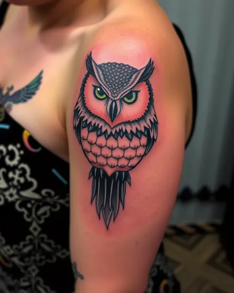 Tatouages de hibou avec des significations et des symboles expliqués