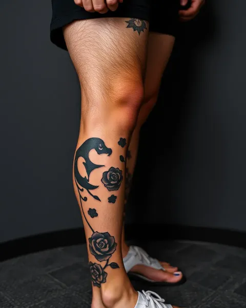 Tatouages de jambe pour les hommes : un look audacieux et accrocheur