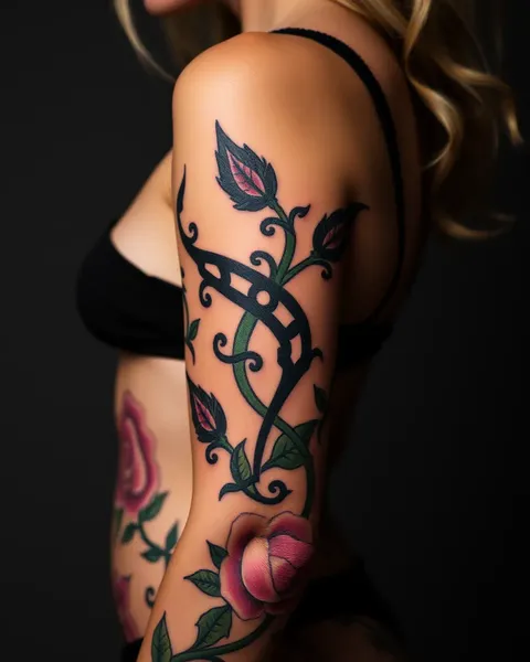 Tatouages féminins : ornements corporels beaux