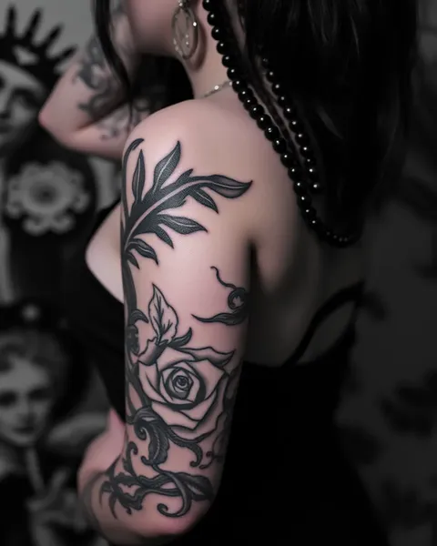 Tatouages gothiques : une forme d'art sombre et mystérieuse