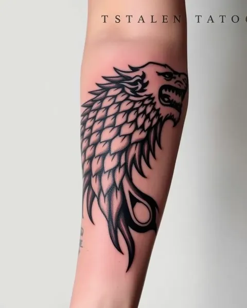 Tatouages inspirés de la série de jeux de trône