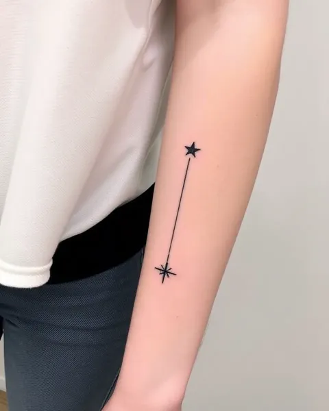 Tatouages linéaires simples : Inspiration de design minimaliste