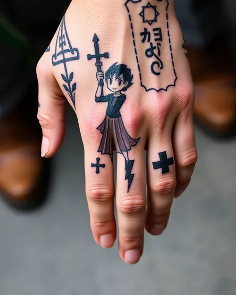 Tatouages personnalisés pour les mains des hommes pour un style personnel