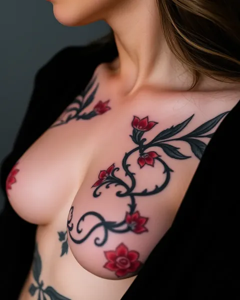 Tatouages sous le sein